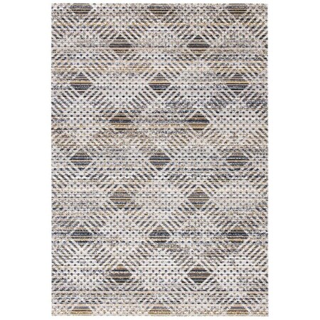 Safavieh 3 x 5 ft. Montage 300 Contemporary Rectangle Power Loomed Rug Dark Gray & Gray MTG341F-3